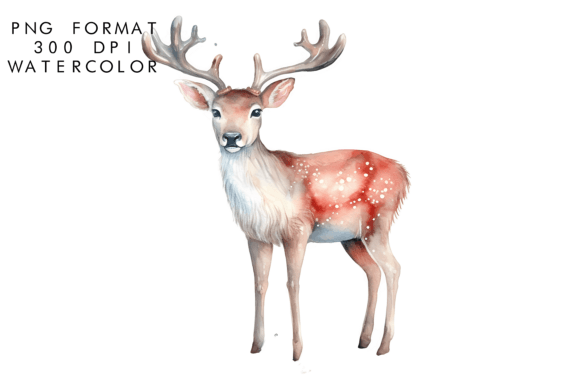 Download Watercolor Reindeer Clipart - Watercolor reindeer clipart Collection